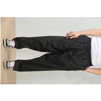 Thobez Men's Comfort Thobe Trousers Pants Lounge Elasticated Zip Pockets in Black | Size: XL