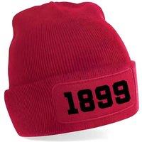AC Milan Men's Mens Milan 1899 Football Beanie Hat in Red