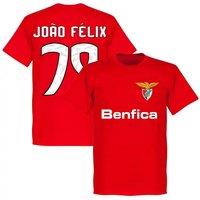 SL Benfica Men's Mens Benfica Joao Felix 79 Team T-Shirt in Red | Size: 2XL