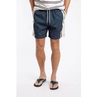 Weird Fish Men's Narwhal Swim Shorts in Navy | Size: 32