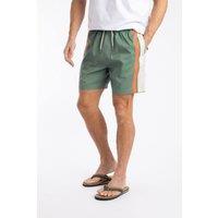 Weird Fish Men's Narwhal Swim Shorts in Green | Size: 32