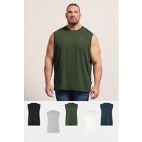 BadRhino Men's 5 Pack Muscle Vests | Size: 2XL