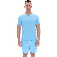 Sergio Tacchini Men's Rainer FC T-Shirt Blue/White in Blue | Size: XL