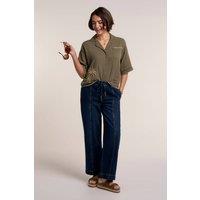 Brakeburn Women's BRUNA BLOUSE in Khaki | Size: 16