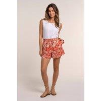 Brakeburn Women's BONNIE BEACH SHORTS in Coral | Size: 12
