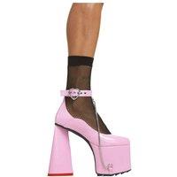 Lamoda Women's Goodbye Forever Pink PAT Platform Bold High Heels Fashion Shoes | Size: 4