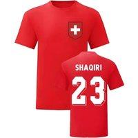 Switzerland Women's Womens Xherdan Shaqiri National Hero Tee in Red | Size: XL