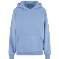 Build Your Brand Women's Fluffy Hoodie in Blue | Size: 16