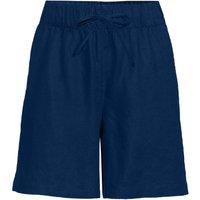 Lands' End Women's Pull On Linen Shorts in Navy | Size: 14-16