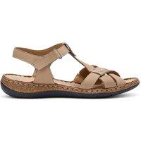 Hotter Women's Extra Wide 'Reya' Sandals in Taupe | Size: 7