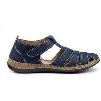 Hotter Women's Extra Wide 'Sharini' Fisherman Sandals in Dark Navy | Size: 8