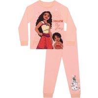 Disney Girl's Moana Long Sleeve Pyjamas in Pink | Size: 4-5 Years