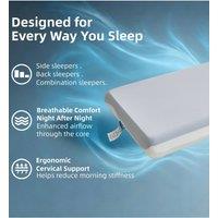 Ezysleep 8cm Deep Hydro Triple Soft Foam Cooling Gel Pillow in White | Size: Standard Pillow Case