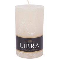 The Libra Company Natural Rustica Pillar Candle - Paraffin Wax - L7xW7xH12 cm - Ivory