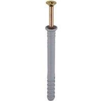 JCP CONSTRUCTION PRODUCTS Nylon Hammer Concrete Screws Zyp 8 x 80mm - Box of 50 in Grey