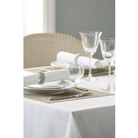 Vision Polyester Plain Circular Tablecloths in White | Size: 330 cm