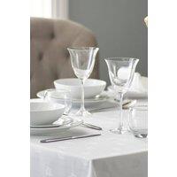 Vision Polyester Ivy Leaf Circular Tablecloth in White | Size: 173 cm