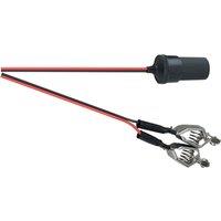 St Helens Cigar Socket To 2 X gripping Clips in Black