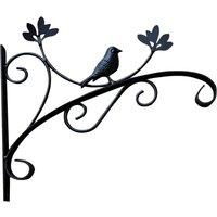 St Helens Hanging Basket Bracket in Black