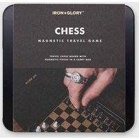 Suck UK Portable Game on Chess Set with Magnetic Board & Storage Tin in Black