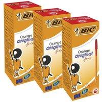 Bic Orange Ball Pen Fine Red Pk20 - 3 Packs