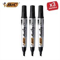 Bic 2300 Permanent Black Chisel Tip Marker - Single Pen 3 Packs