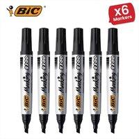 Bic 2300 Permanent Black Chisel Tip Marker - Single Pen 6 Packs
