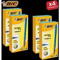 Bic Briteliner Grip Highlighter Pen Blue - Pack of 12 - 4 Packs