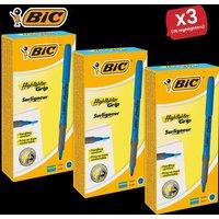 Bic Briteliner Grip Highlighter Pen Blue - Pack of 12 - 3 Packs