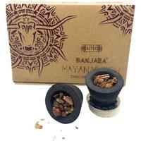 KDMD Banjara Resin Cups - Mayan Myrrh Ethno Tribal Smudge Cups (6) in Black