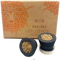 KDMD Banjara Ethno Tribal Palo Santo Smudge Cups - Handmade, , 6 Pack in Black