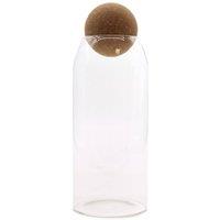 KDMD Cottage Cork-Ball Glass Jar - Clear 20cm for Food & Storage