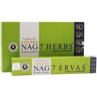 KDMD Golden Nag Seven Herbs Incense Sticks - Relaxing Herbal Fragrance in Lime