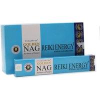 KDMD 15g Golden Nag Reiki Incense for Focus, Meditation & Energy Balance in Light Blue