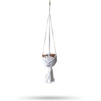 KDMD Natural Macrame Pot Holder - Handcrafted Rustic Plant Display Decor