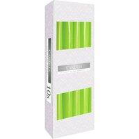 KDMD Green Taper Candle - Elegant, Natural Finish for Decor & Events