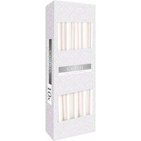 KDMD Pearl Taper Candle - Elegant, Steady Burn, Classic Tapered Design in White