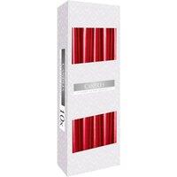 KDMD Red Metallic Taper Candle - Elegant Festive & Decorative Accent