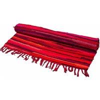 KDMD Vibrant Shocking Pink Rag Rug 50x90cm - Premium Quality Decor | Size: Medium