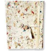 KDMD Large Lokta Cotton Notebook with Bookmark (21x15cm) in Off-White | Size: 21x15 cm