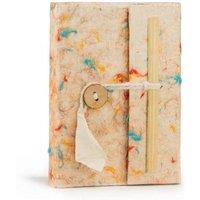 KDMD Mini Lokta Mixed Colour Cotton Notebook Lrg (12x8cm) 40 leafs in Off-White | Size: 12x8 cm