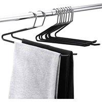 Havendro 20x Heavy Duty Black Metal Non-Slip Trouser Hangers | Size: 0.6m2
