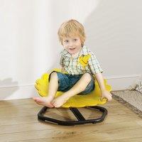 AIYAPLAY Sensory Spinning Chair, Kids Swivel Chair in Yellow