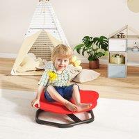 AIYAPLAY Planet-Shaped Kids Swivel Chair, Sensory Spinning Chair in Red