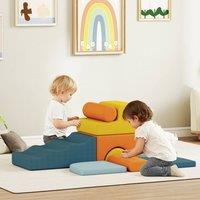 AIYAPLAY 9-Piece Soft Play Set with Detachable Cover for Kids Motor Skills | Size: 140 cm x 80 cm