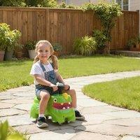 AIYAPLAY Kids Ride On Car, Dinosaur Shape Toddler Walker in Green