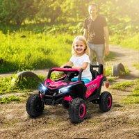 AIYAPLAY Kids Electric Car with Remote Control for Ages 3-5 Years in Pink