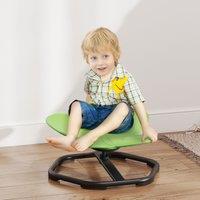 AIYAPLAY Butterfly-Shaped Kids Swivel Chair, Sensory Spinning Chair in Green