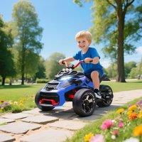 AIYAPLAY 12V Kids Electric Ride On Car, Battery Powered Ride On ATV in Blue
