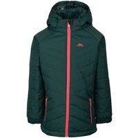 Trespass Andee Quilted Casual Jacket in Dark Green | Size: 11-12 Years